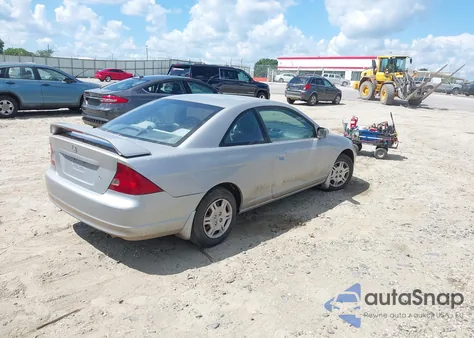 2002 Honda Civic Lx из США, поврежденный, VIN 1HGEM22612L050545